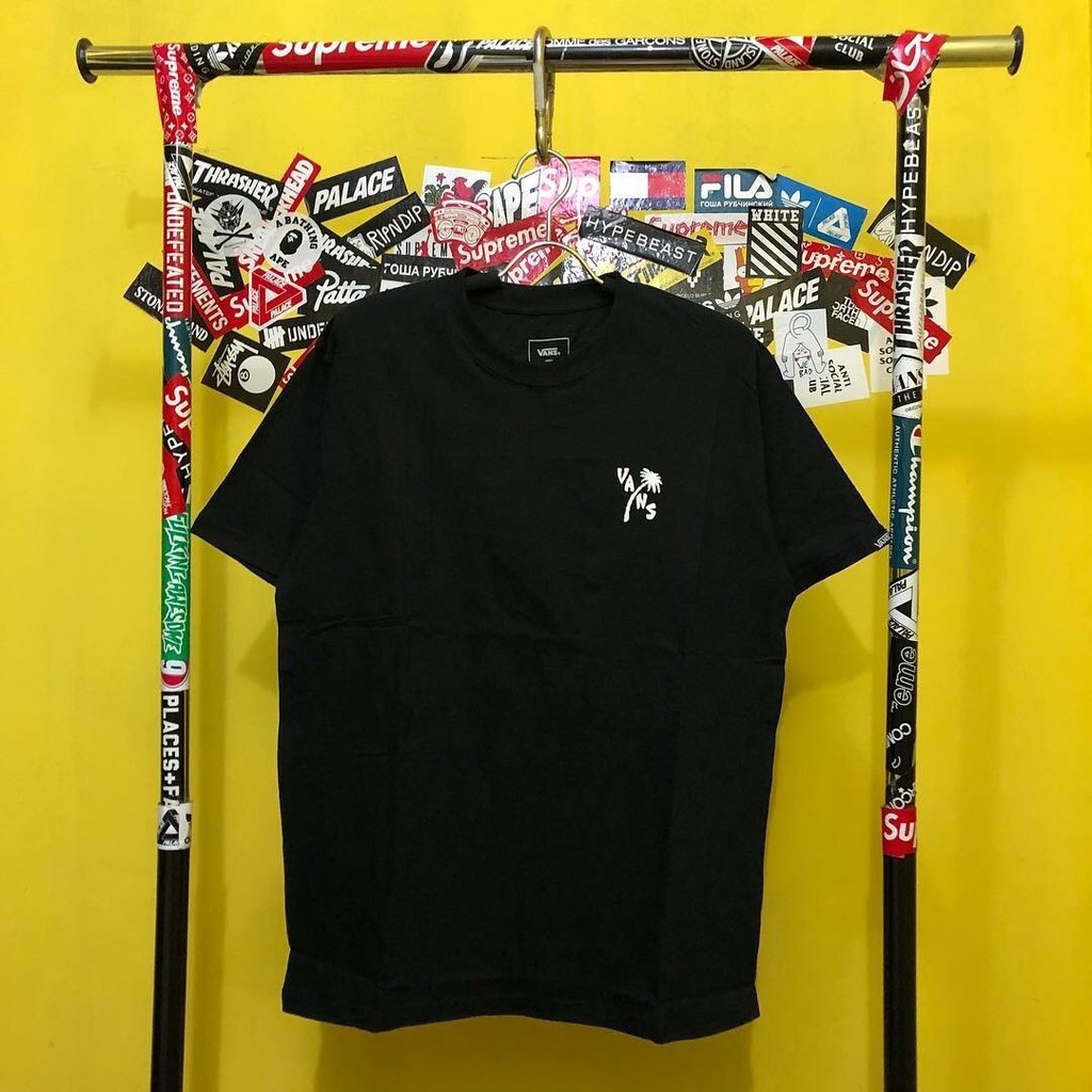 BAJU KAOS VANS OFF THE WALL BLACK 