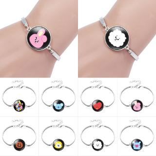 BTS Kartun Gelang Fashion Dekorasi Gelang Hadiah Ulang BTS Kartun Gelang Fashion Dekorasi Gelang Hadiah Ulang