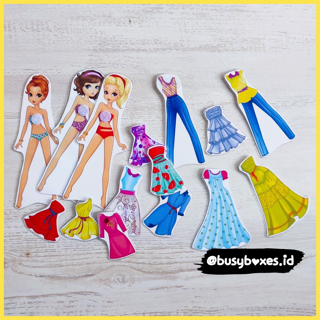 [busyboxes.id] Busy Page Paper Doll / Bongkar Pasang / Mainan BP