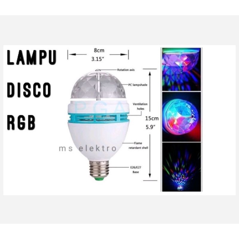 Lampu Disco Disko RGB
