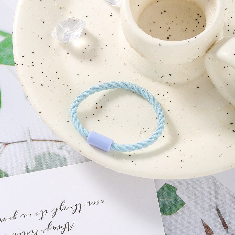 UNIK - F881 (1 PCS) Ikat Rambut Fashion Warna Warni / Karet Rambut Mini / Kuncir Rambut Fashion-Biru