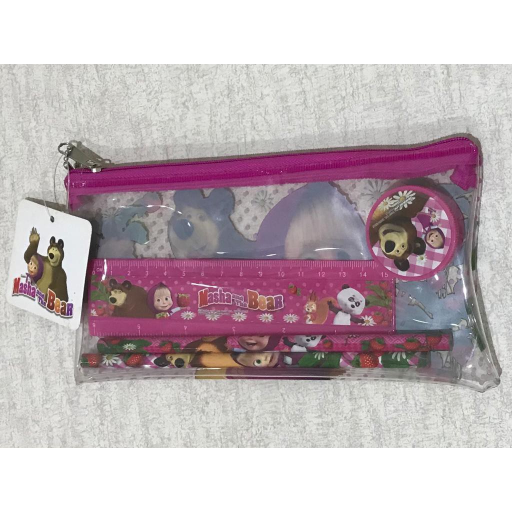 

PENCASE MASHA AND THE BEAR ORIGINAL1 SET WARNA PINK (20x10cm) (PxT)