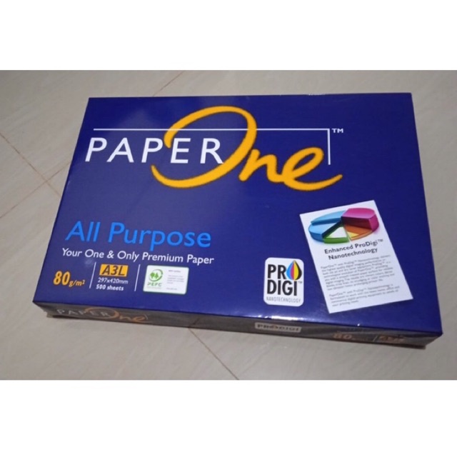 

kertas paper one / bola dunia ukuran A3 L 80 70 GSM 500 lembar 1 ream FREE PENCIL