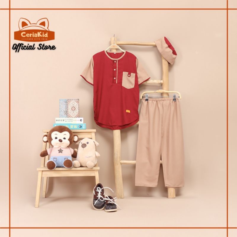 baju koko anak laki-laki ootd usia 0-9 th