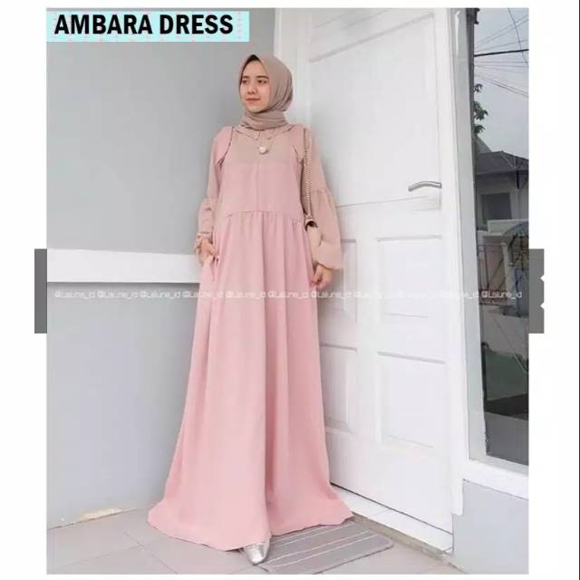 Ambara dress pakaian wanita fashion muslim baju gamis