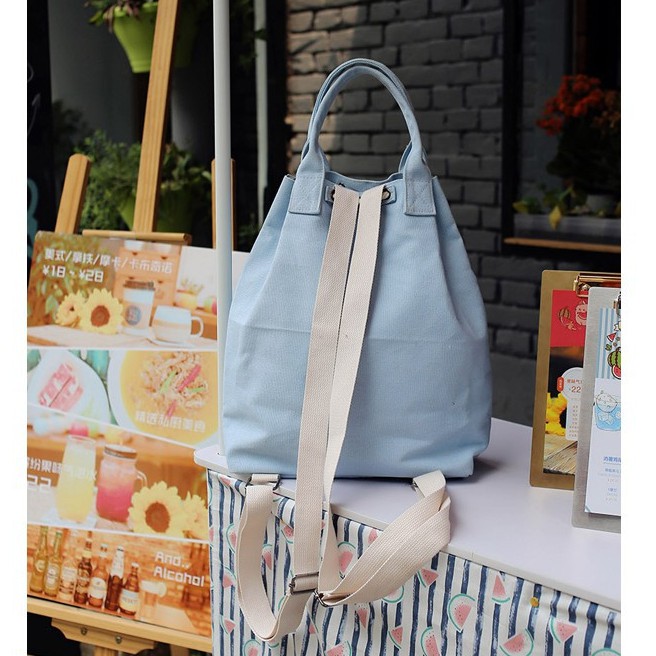 Tas Ransel Kanvas Korea Backpack Punggung