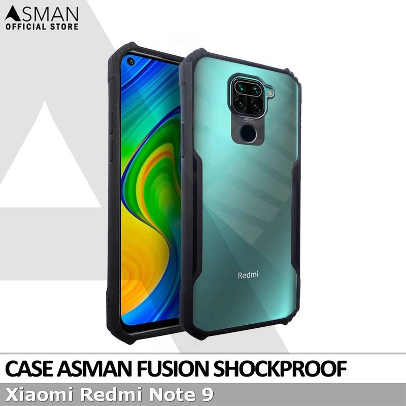 Asman Fusion Xiaomi Redmi Note 9 Case Premium Amor Acrylic