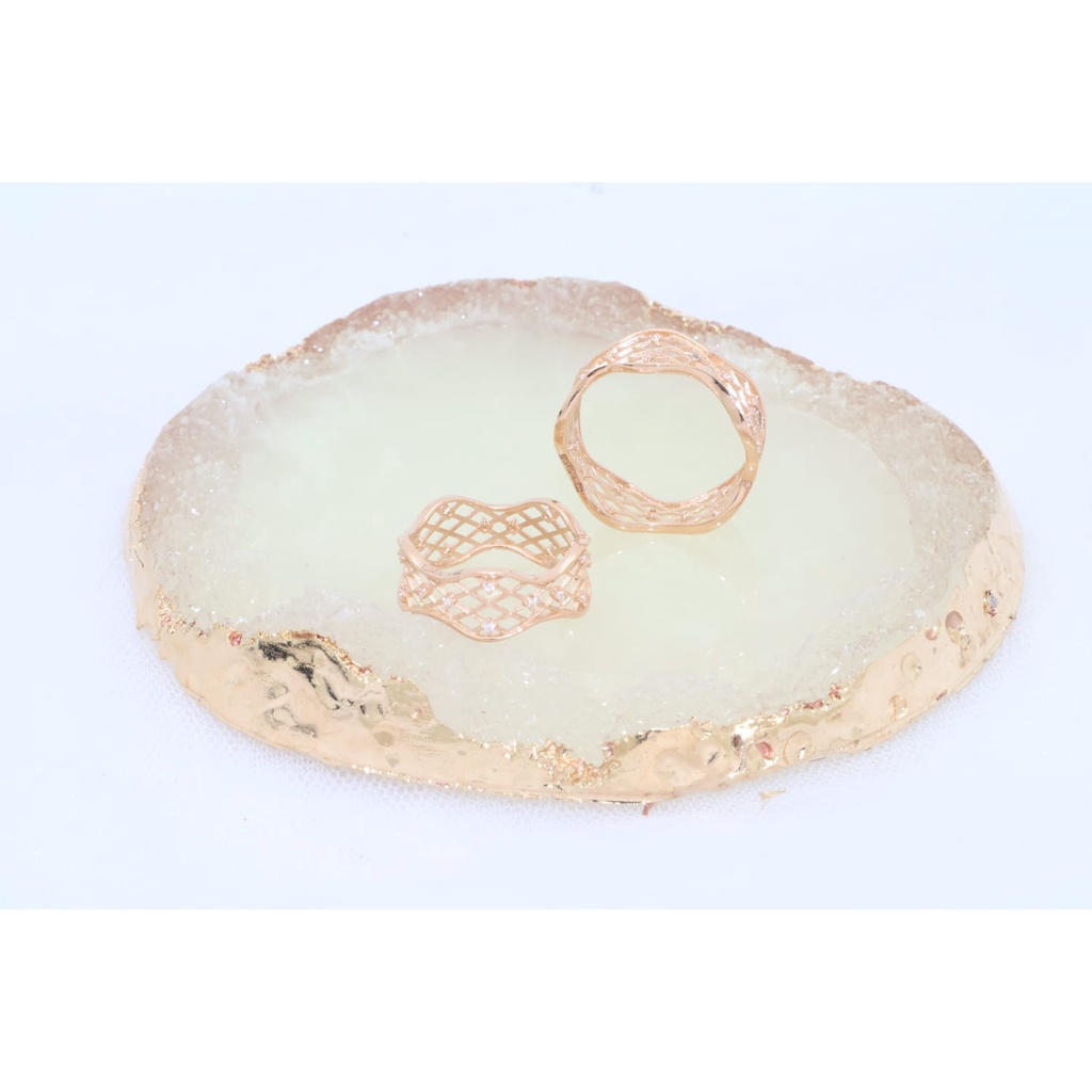 Cincin  RoseGold Sandra Dewi Gold LACE Collection RI200281 SDW Gold 18k 755