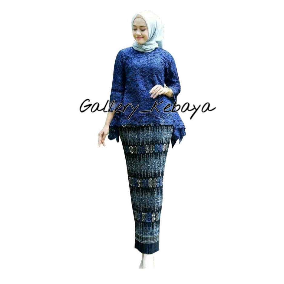 READY STOCK!!! Setelan kebaya brukat rinjani / set brokat bianca / kebaya modern / kebaya wisuda