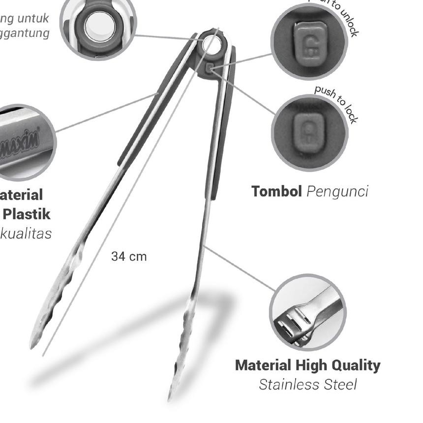 TERBARU BULAN INI Maxim Tools 13.5" Profesional Metal Tong TUR09