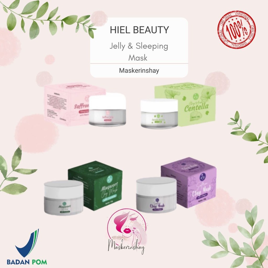 BPOM - Hielbeauty Saffron Sleeping Mask/Clay Mask Hiel/ Hiel beauty