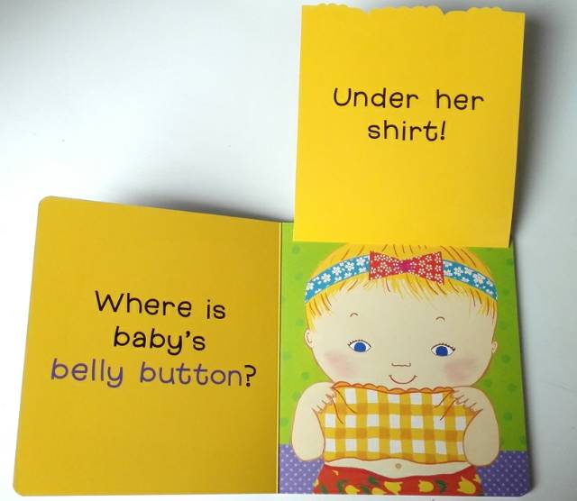 Original Where is baby's belly button/ lift-the-flap/board buku/buku import/buku anak/happychild