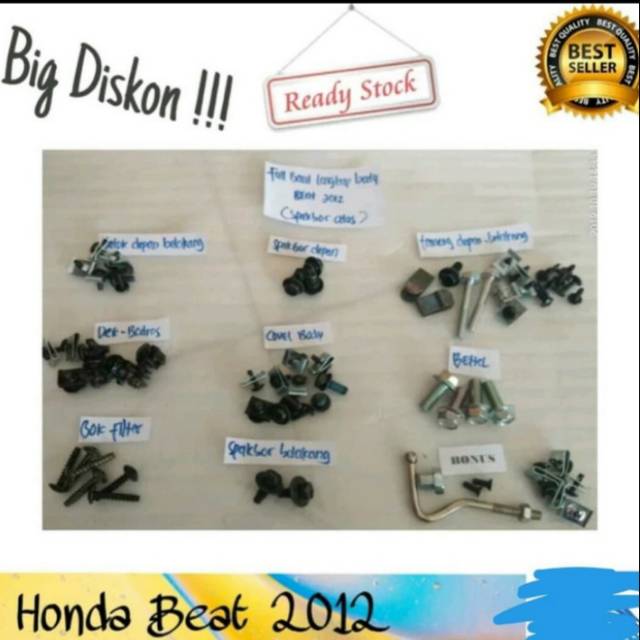 Baut Baut Klip Mur Ring Karet Bosh Cover Body Fullset Body Beat 2012