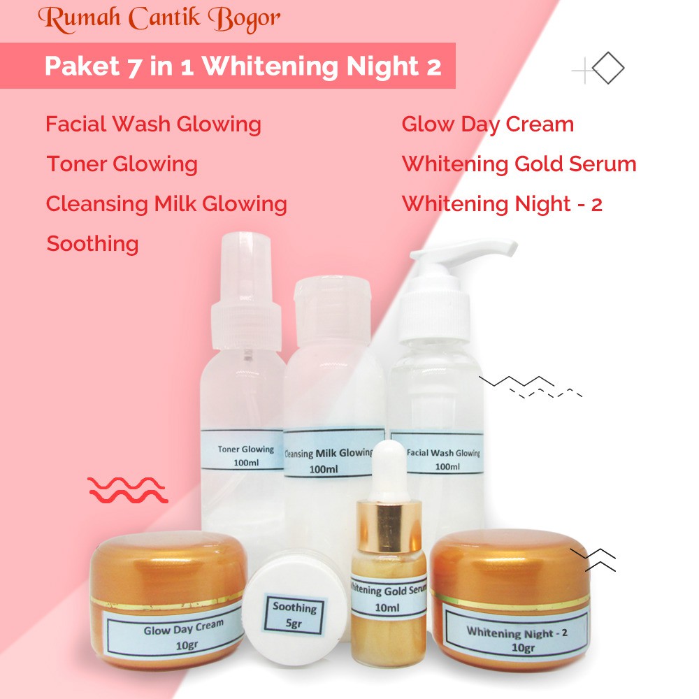 Paket Htd 0 02 Premium Glowing Whitening Night 2 Cream Malam Flek Glow Shopee Indonesia