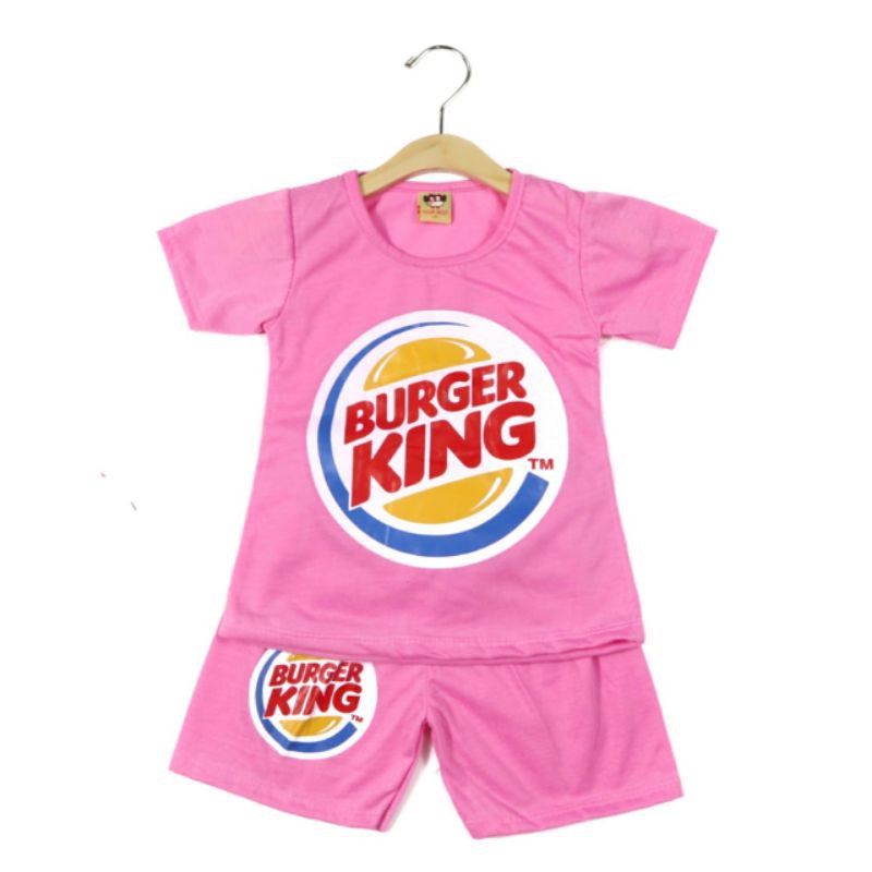 SETELAN SIKUNING PAKAIAN BAJU ANAK PEREMPUAN 2-6 TAHUN MOTIF BUNGER KING