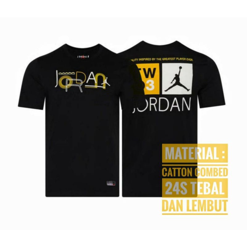 KAOS T-SHIRT AIR JORDAN ORIGINAL PREMIUM.KAOS CEWEK COWOK KAOS COTTON COMBED 24s