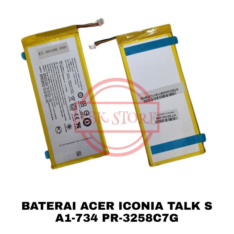 BATERAI BATTERY ACER ICONIA TALK S A1-734 PR-3258C7G BATRE ORIGINAL