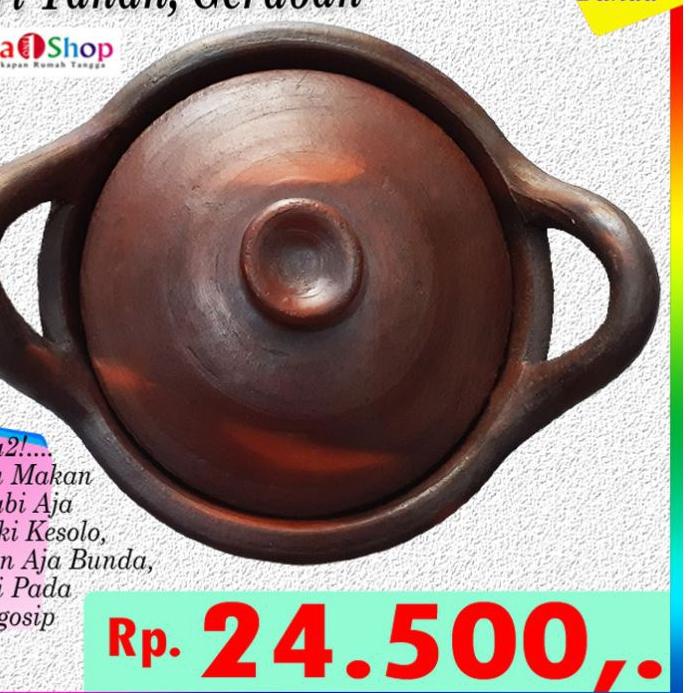 Wajan Serabi/Cetakan Serabi Solo/Tanah Liat/Gerabah