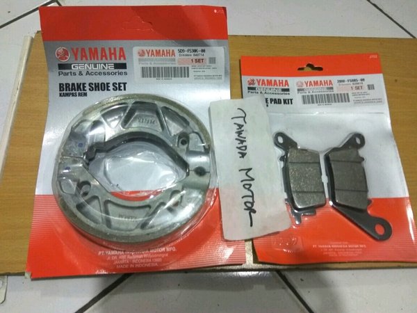 KANVAS REM SET DEPAN DAN BELAKANG YAMAHA FREEGO