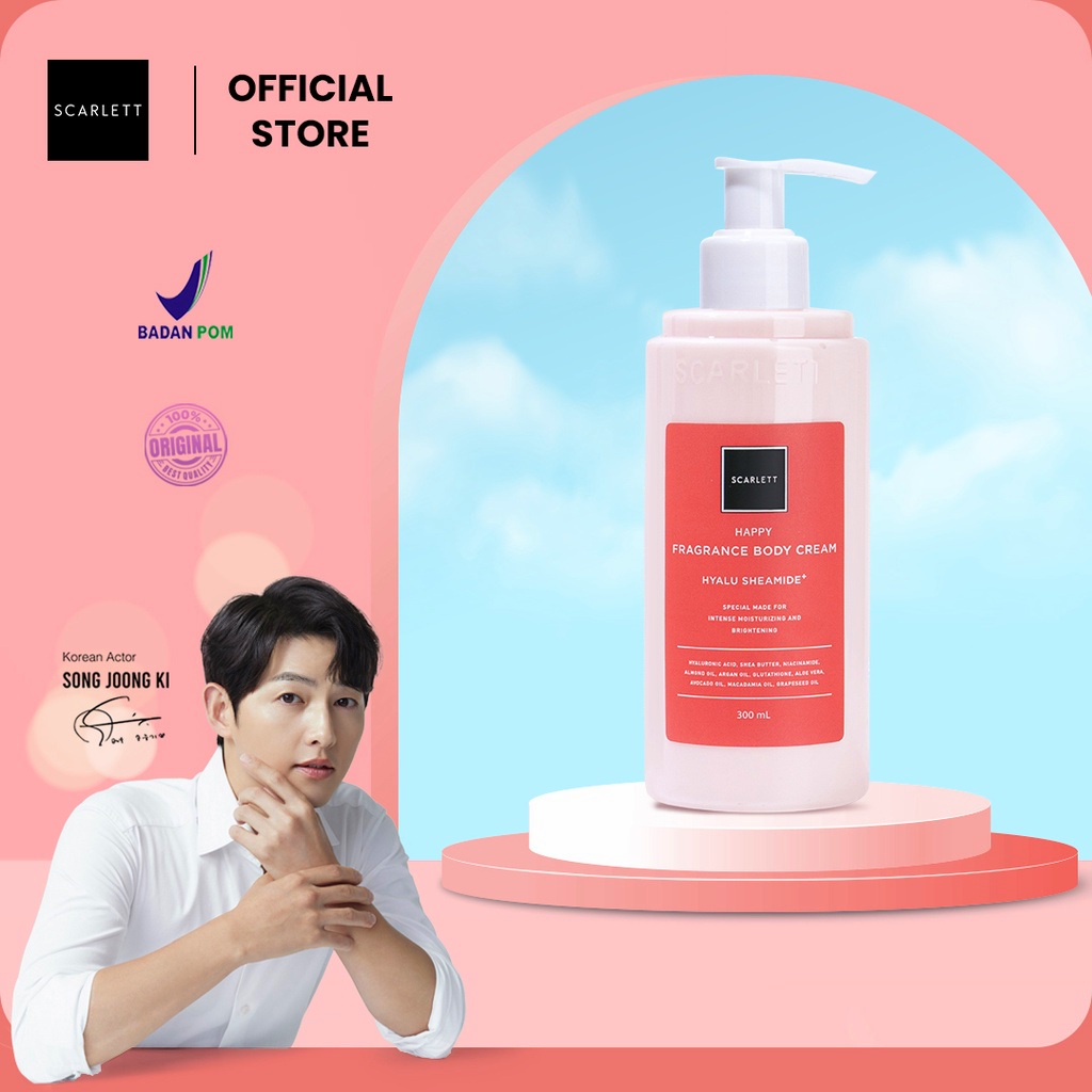 SCARLETT WHITENING BODY CREAM - TERDAFTAR BPOM - BODY CREAM SCARLETT - SCARLETT BODY CREAM