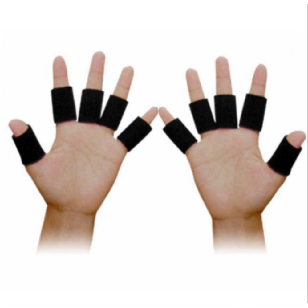 Fingersave / Finger Support Deker Pelindung Jari Kiper Futsal Hitam - Melindungi Jari Tangan Cidera