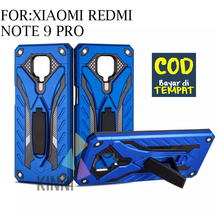 CASING UNTUK XIAOMI REDMI NOTE 9 PRO STANDING TRANSFORMER ROBOT CASE