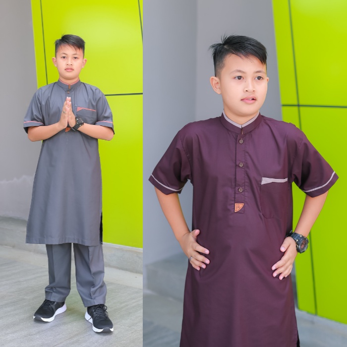 Baju Muslim Anak Laki Koko Setelan Jubah Stelan Gamis Pakaian Terbaru