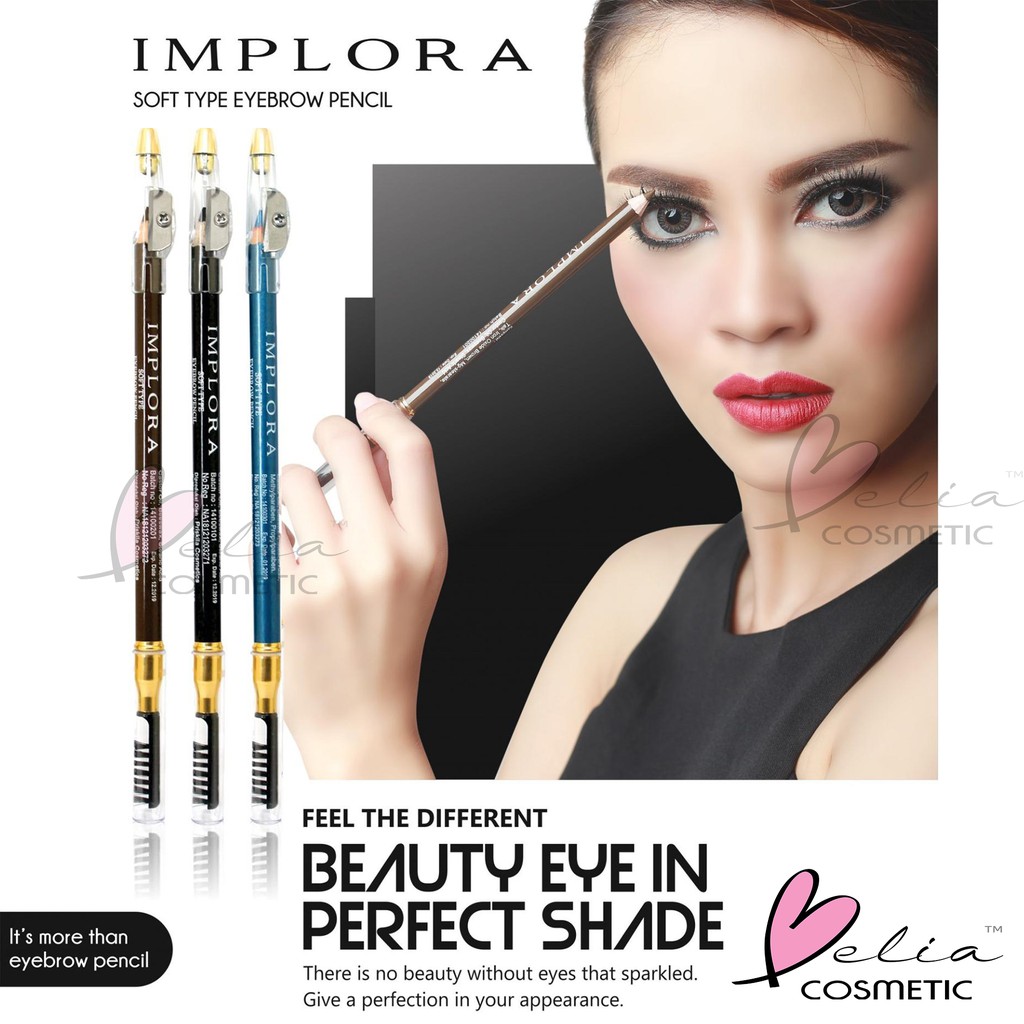 ❤ BELIA ❤ Implora (✔️BPOM) Pensil Alis 2.5 gram ( soft eyebrow pencil )