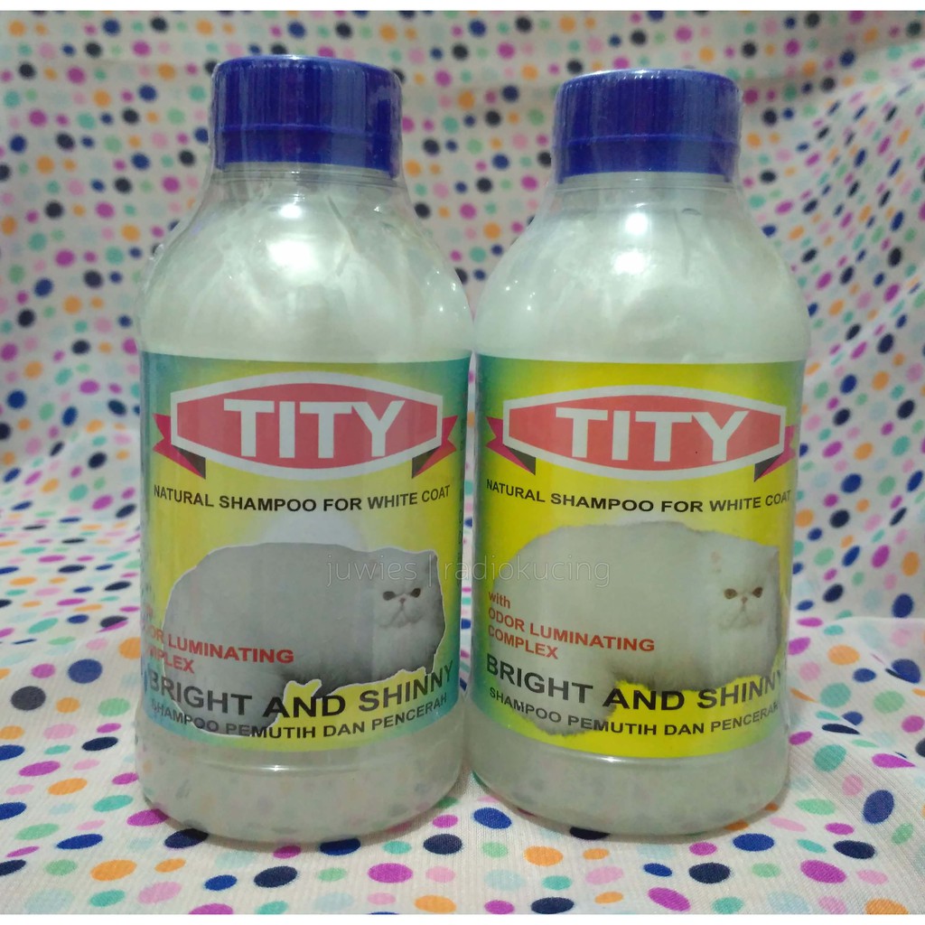 Sampo Tity Cat Whitening 250 ml Sampo Kucing Bulu Putih [ JUWIES RADIO KUCING ]