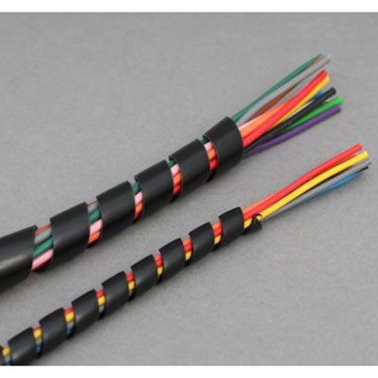 Spiral Pembungkus Kabel Listrik/Selang Ukuran 10MM x 8M - Black