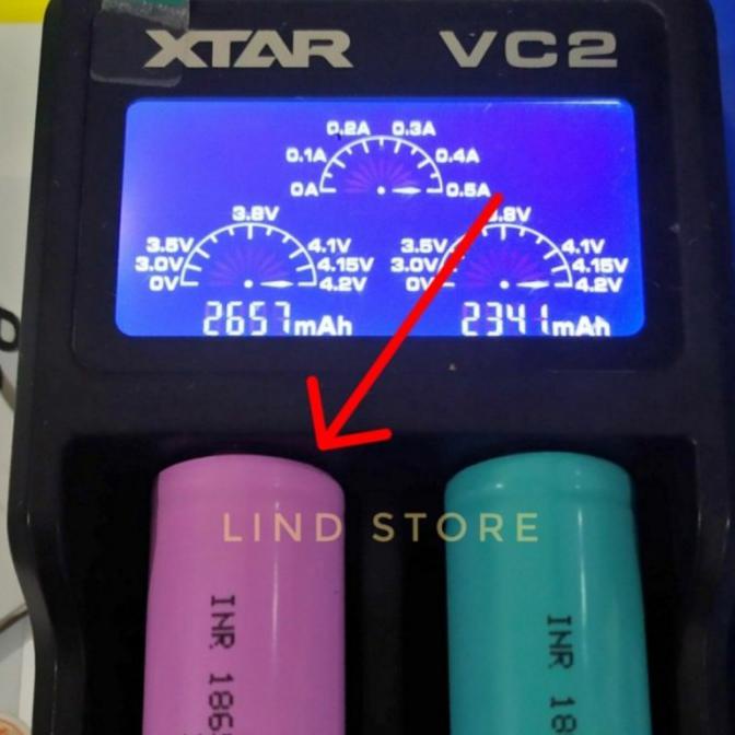 Baterai 18650 Lithium Ion 3.7v 3000mah Batre Laptop Senter - 2200mah