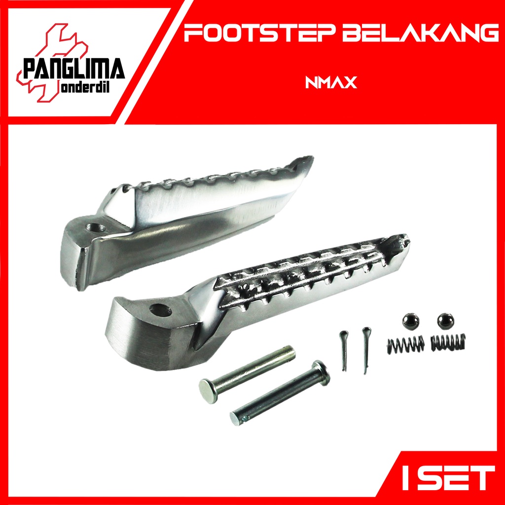 Footstep Belakang Yamaha NMAX-N MAX Foot Step-Fotstep-Bustep-Pijakan-Injekan Alumunium Set