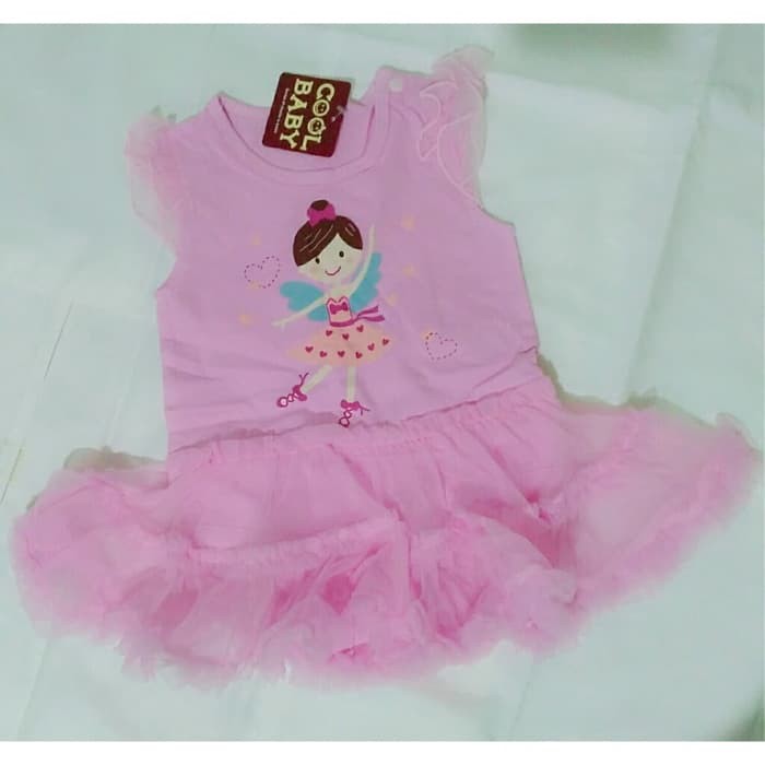 Baju Bayi Jumper Tutu - Pink Ballerina