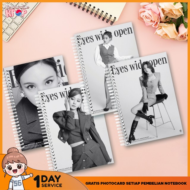 

[TERLARIS] Notebook A5 Buku Tulis Buku Catatan Buku Harian KPOP KOREA TWICE EYES WIDE OPEN VER-2