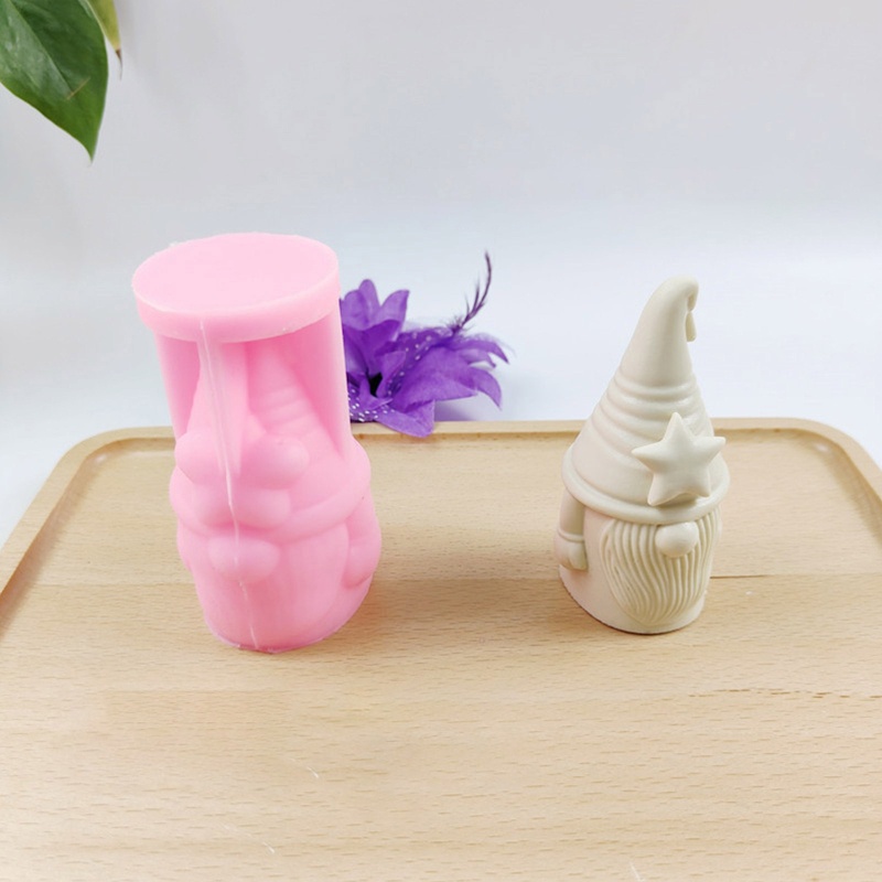 Cetakan Resin Bentuk Kelinci Gnome 3D Bahan Silikon Buatan Tangan Handmade