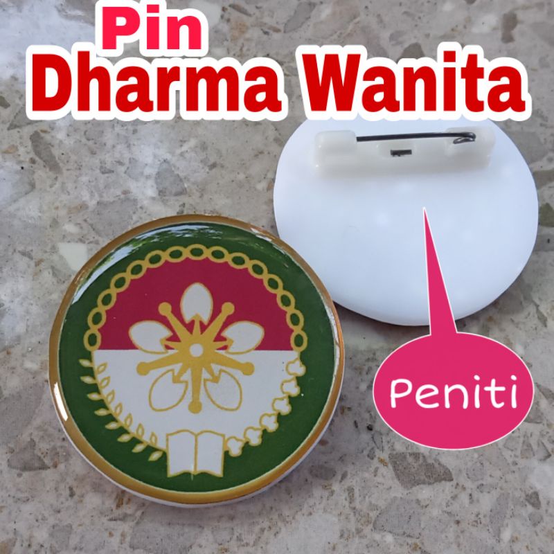 Pin Dharma Wanita - Peniti &amp; Double Magnet