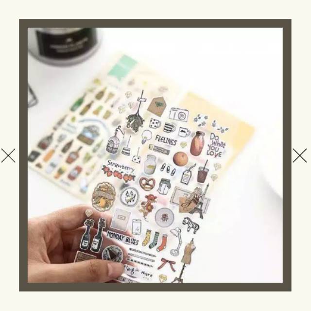 Cute Diary Korean Phone Case Decoration Stickers Shopee Indonesia