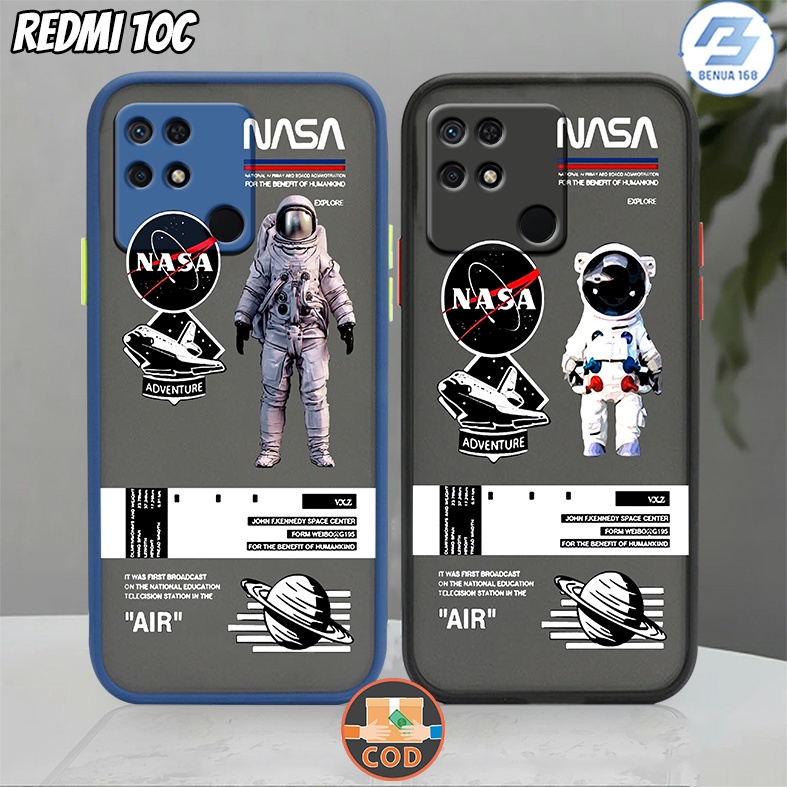 Benua Case - Case NASA Xiaomi Redmi 10C  - Case Hp Redmi 10C - Kesing Hp Redmi 10C - Casing Hp Redmi
