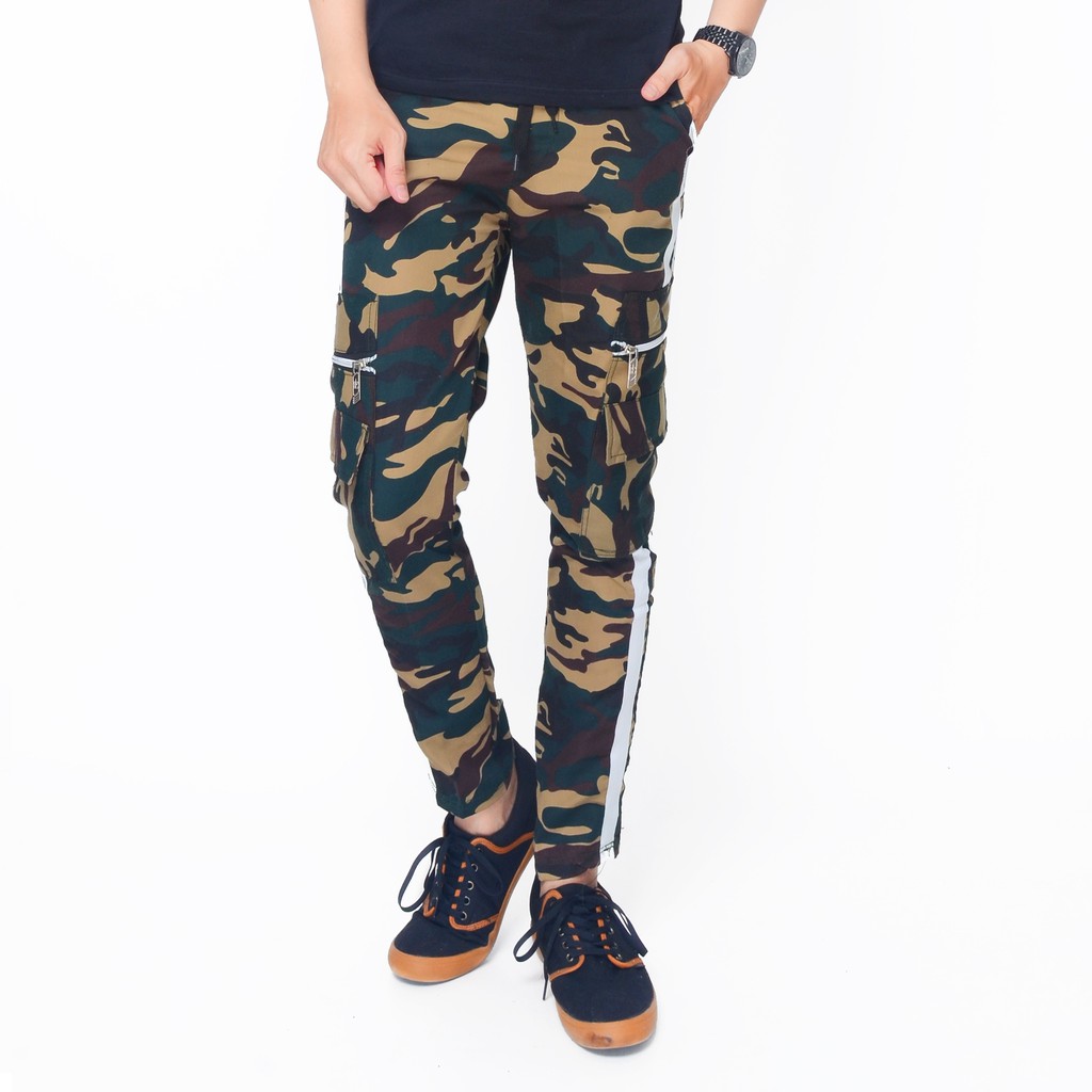 Celana jogger training  Panjang Pria Corak Army - XSHOP Peter