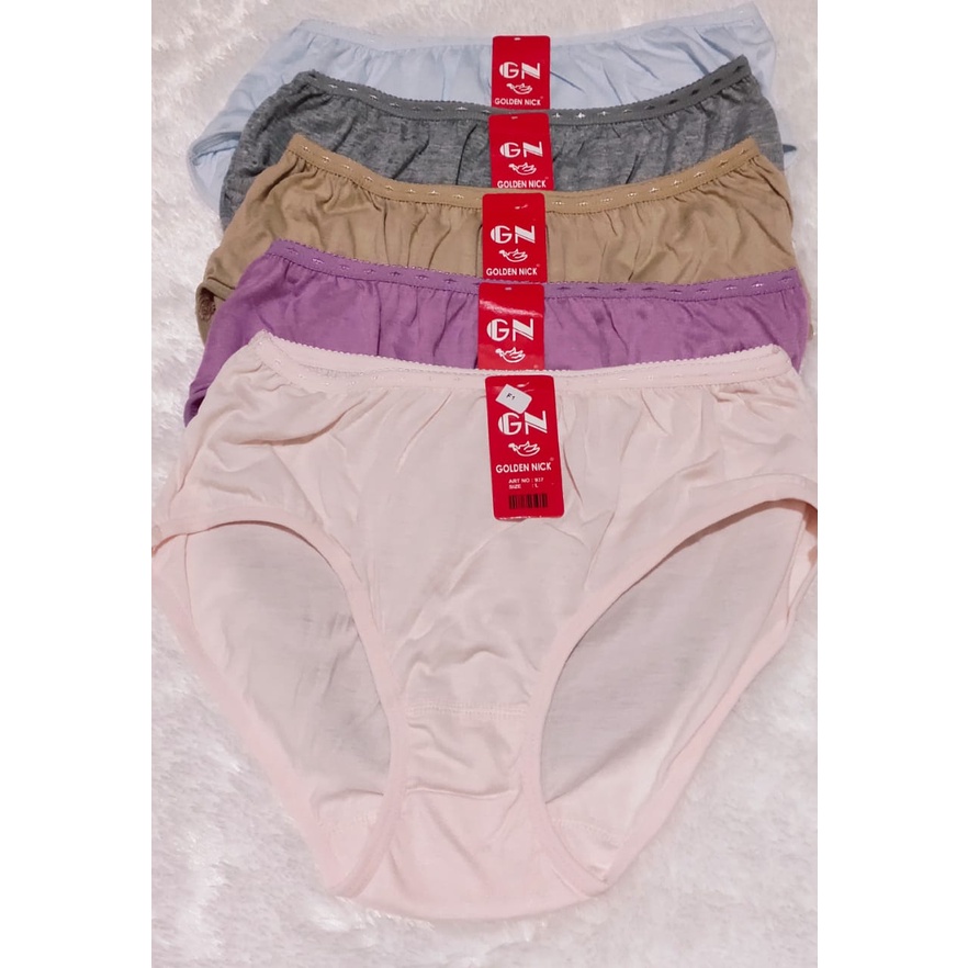 6 Pcs Celana Dalam Golden Nick 937 &amp; 939 CD Wanita Celana Dalam Wanita Size M L XL 3L