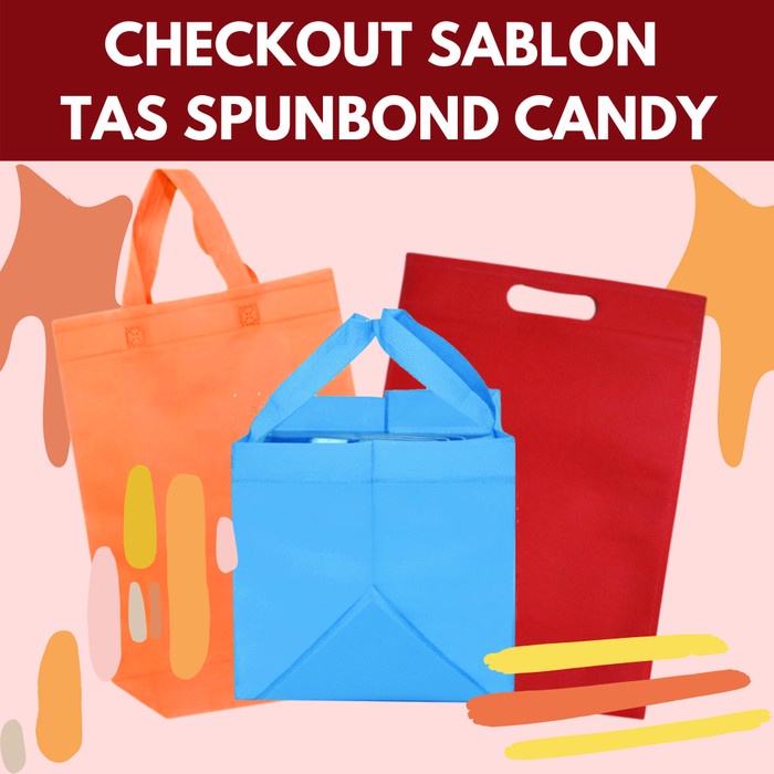 

✨ BISA COD ✨ SABLON CUSTOM GOODIE BAG TAS SPUNBOND GOODIEBAG
