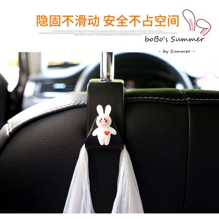 1 pcs - Gantungan Kait Kursi Mobil Hanger Headrest Aneka Karakter Lucu