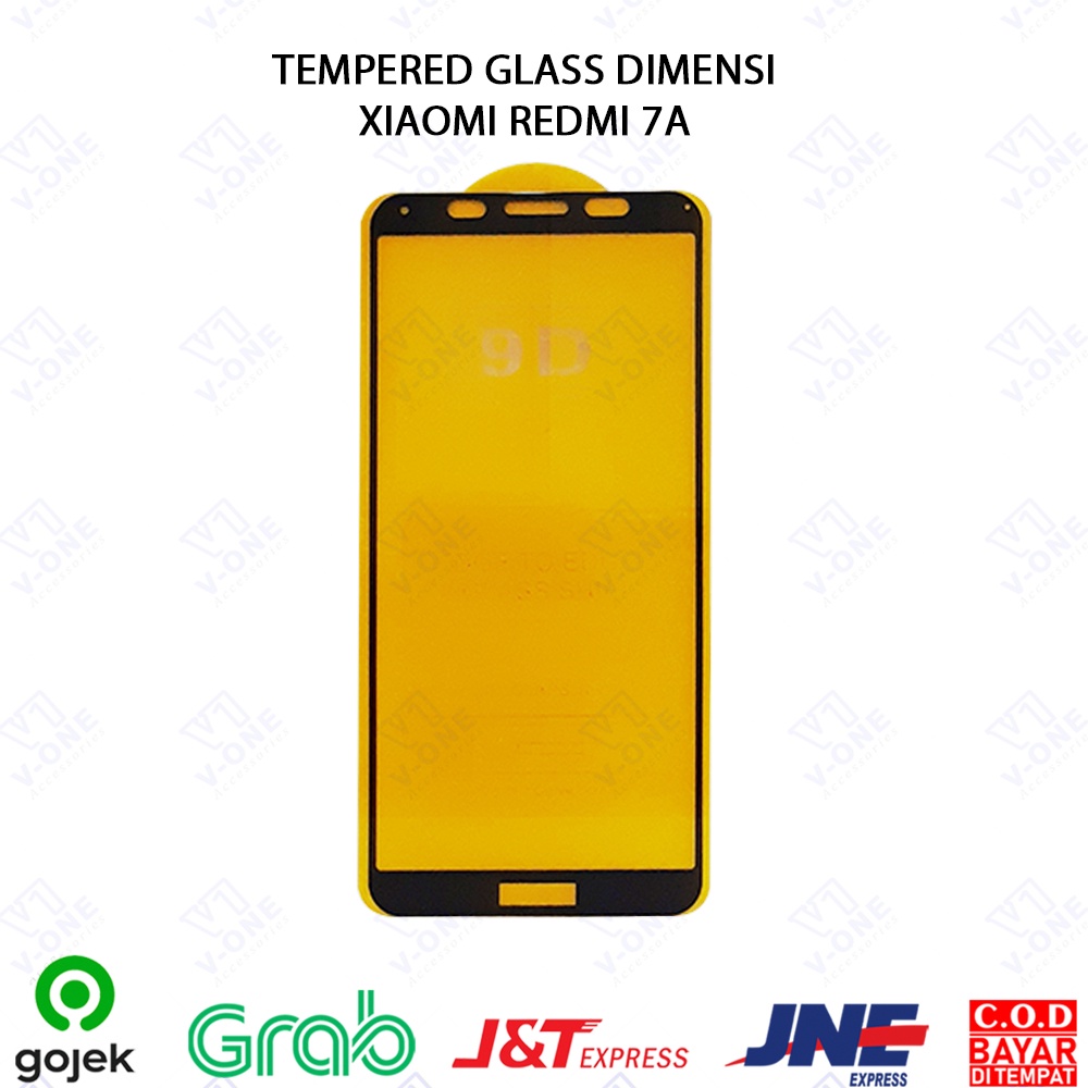 Tempered Glass Full lem full cover XIAOMI REDMI 7A NON PACK