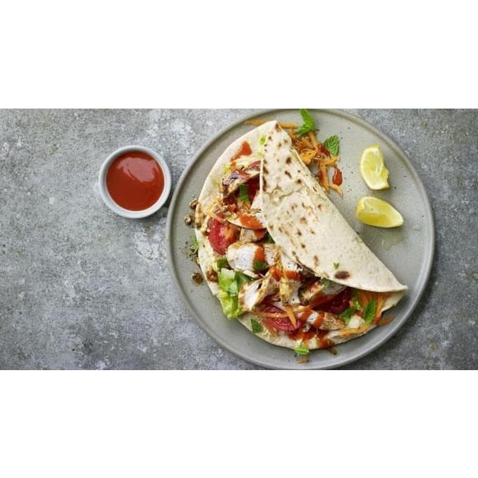 

KEBAB / BURITTO WRAP - WHITE FLOUR TORTILLA (25 CM) FROZEN! TERLARIS TERPERCAYA ORIGINAL