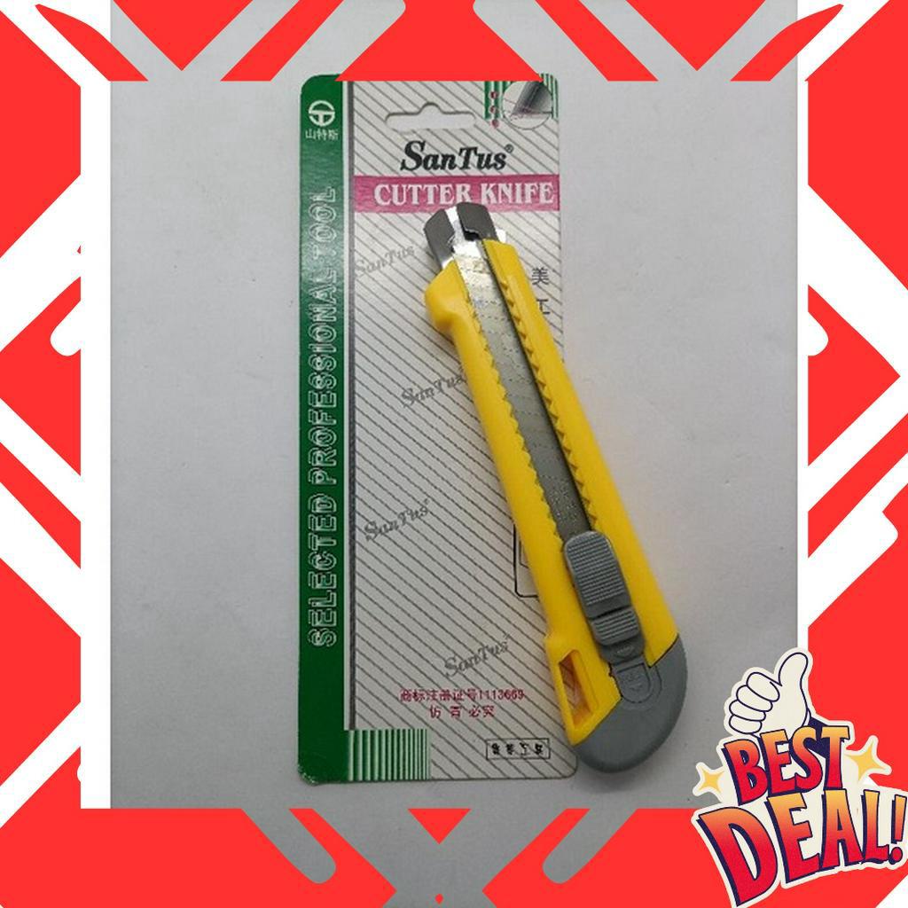 

TERLARIS PISAU CUTTER GAGANG KARET 17MM SANTUS ST11T