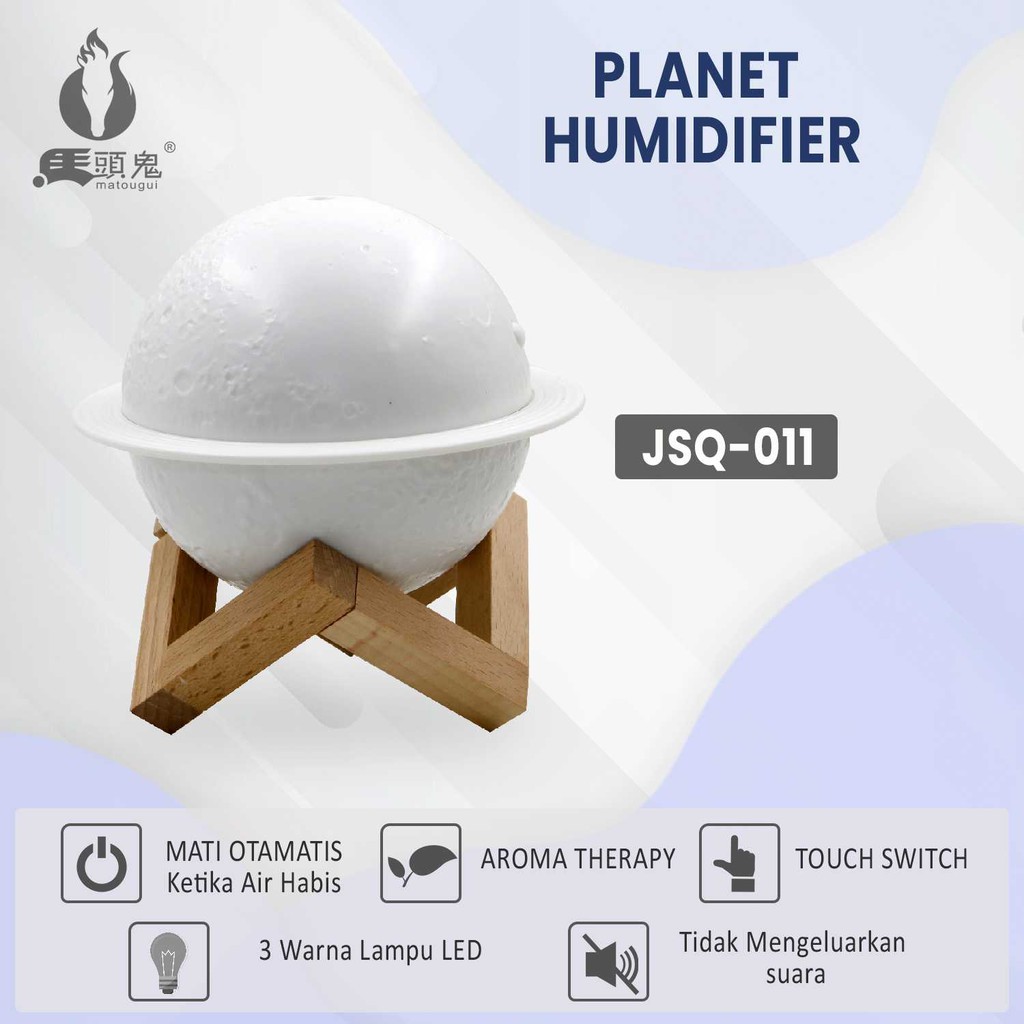 Terbaru Humidifier Purifer Berbenruk Planet Dan Bisa Bercahaya Di Malam Hari/Humidifier Murah