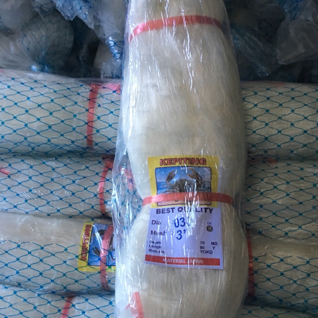 Jaring ikan / senar tasi 3 x 030 kepiting