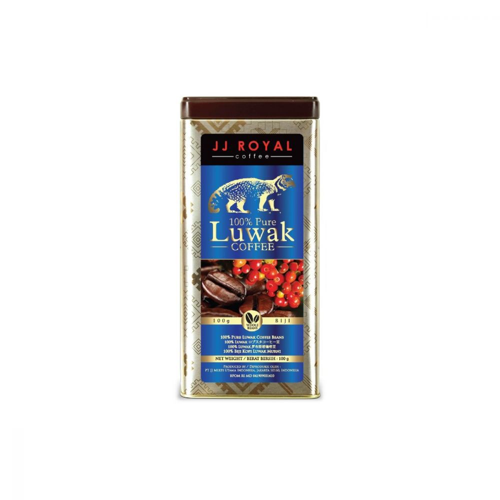 

JJ ROYAL LUWAK ROBUSTA 200GR BIJI KALENG
