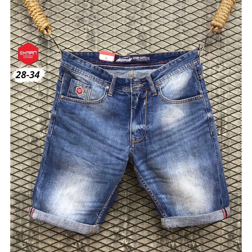 CELANA  JEANS PENDEK PRIA//CELANA PENDEK EXMAN
