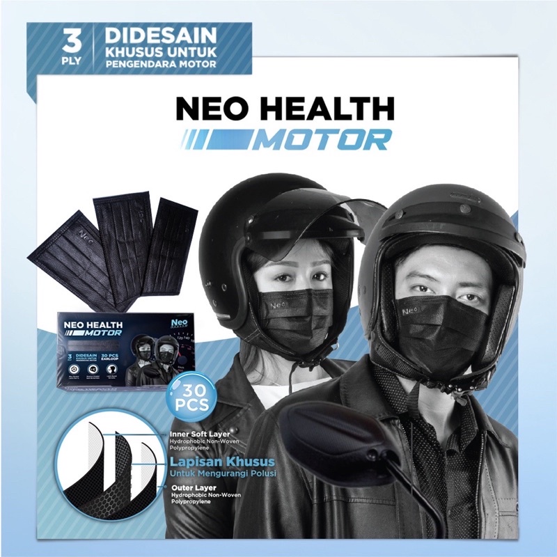 AEL MASKER NEO MOTOR WARNA HITAM